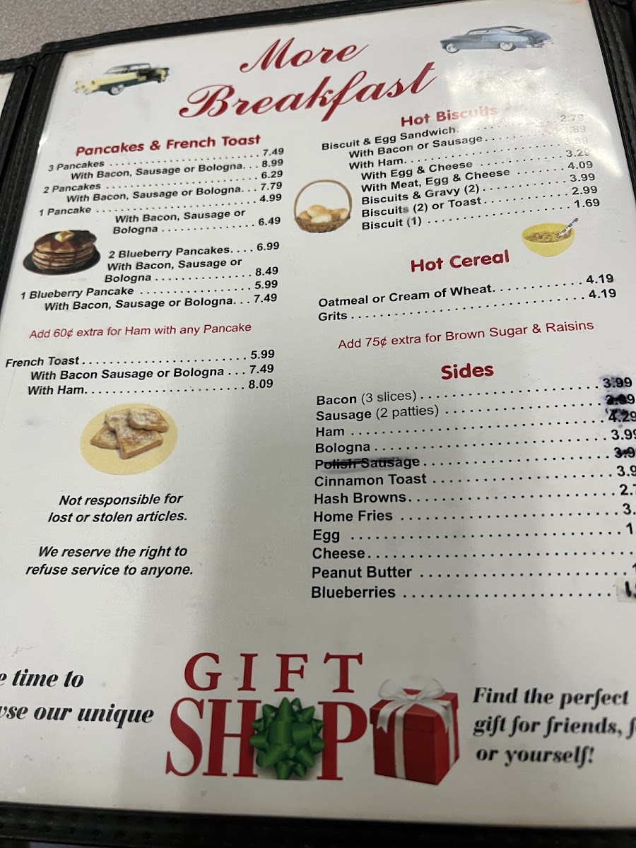 JJ's Restaurant Menu - Image 3