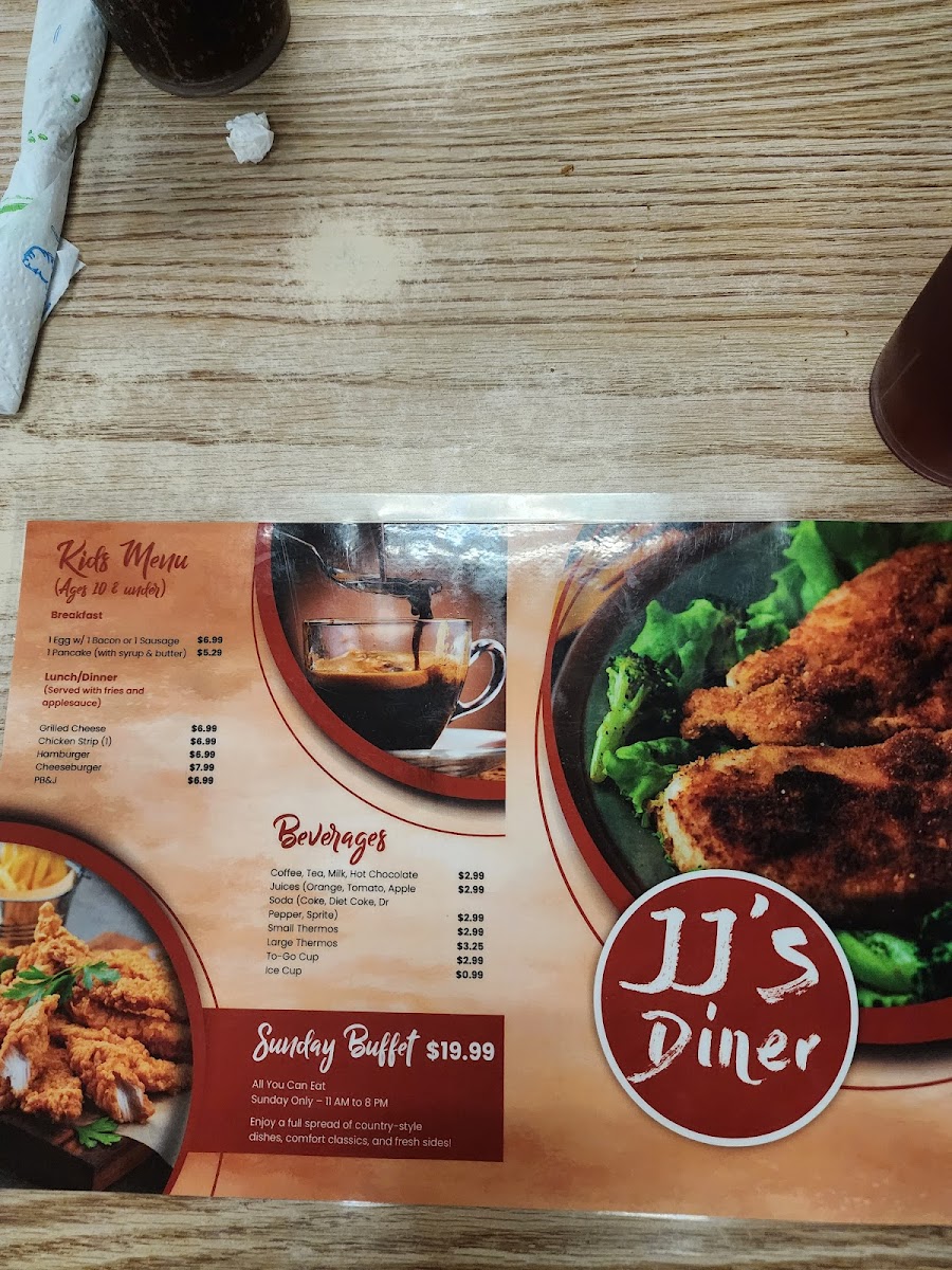 JJ's Restaurant Menu - Image 4